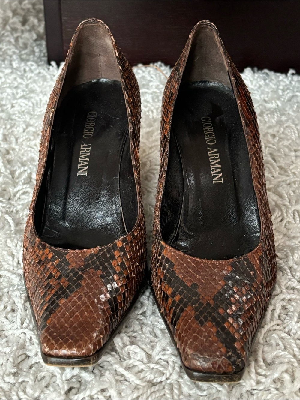 Giorgio Armani Genuine Snake Skin Pumps